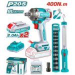 Total Cordless 2 pcs combo kit 400Nm 20v - Image 2