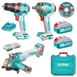 Total Cordless 3 pcs combo kit 20v