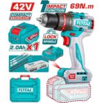 Total TIDLI426981 Compact Brushless Cordless Impact Drill 69Nm 42V - Image 2