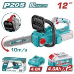 Total TGSLI201262 Cordless chain saw 12" 20V - Image 2