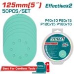 Total TAC125050 Sanding sheet for random orbital sander Size:125mm - Image 2