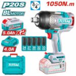 Total TIWLI20105 Cordless impact wrench 1050Nm - Image 2