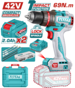 Total TIDLI426982 Compact Brushless Cordless Impact Drill 69Nm - Image 3
