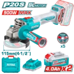 Total TAGLI261522 Cordless angle grinder 900W 20V - Image 3