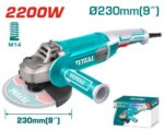 Total TG12223026 Angle grinder 2200W 230mm - Image 3