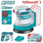 Total TROSLI20021 Cordless random orbit sander 20V 125mm - Image 2