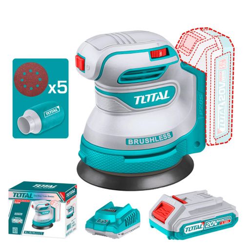 TROSLI20021-i2_1024x Total TROSLI20021 Cordless random orbit sander 20V 125mm - Image 1