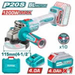 Total TAGLI2211531 Cordless angle grinder 1200W 20V - Image 3