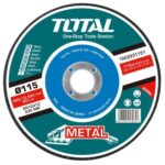 Total TAC2231151 Abrasive metal grinding disc 115mm(4/ 1/2")X6.0mm