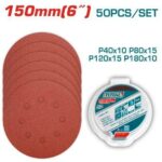 Total TAC7315011 Sanding sheet for random orbital sander Size:150mm 50pcs - Image 2
