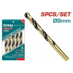 Total TAC100803 HSS drill bit 8.0mm 5pcs - Image 3