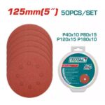 Total TAC7312511 Sanding sheet for random orbital sander Size:125mm 50pcs - Image 3