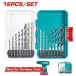 Total TACSDL11606 16 Pcs metal, multifunction drill, and wood drill bits set - Image 2