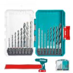 Total TACSDL11606 16 Pcs metal, multifunction drill, and wood drill bits set