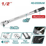 Total THPTW200N2 Torque wrench Size: 1/2" 500mm - Image 3