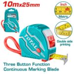 Total TMT126101 Steel measuring tape 10mx25mm - Image 3