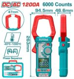Total TMT7610002 DC/AC clamp meter 1000A 6000 counts - Image 2