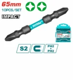 Total TACIM16PH233 Impact Screwdriver bit PH2+PH2 65mm 10pcs/set - Image 3