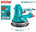Total TDWS10508 Drywall sander 850W 180mm - Image 3