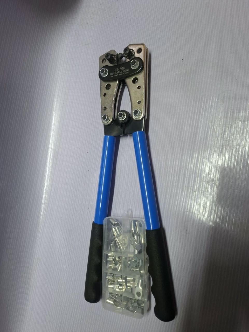 8ee93e6a-89d2-42b2-974a-16fa581309ff HX-50B Manual Battery Cable Lug Crimping Tool 6 mm² to 50 mm² - Image 1