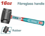 Total THRUH6816 Rubber hammer Weight:16oz/450g - Image 2